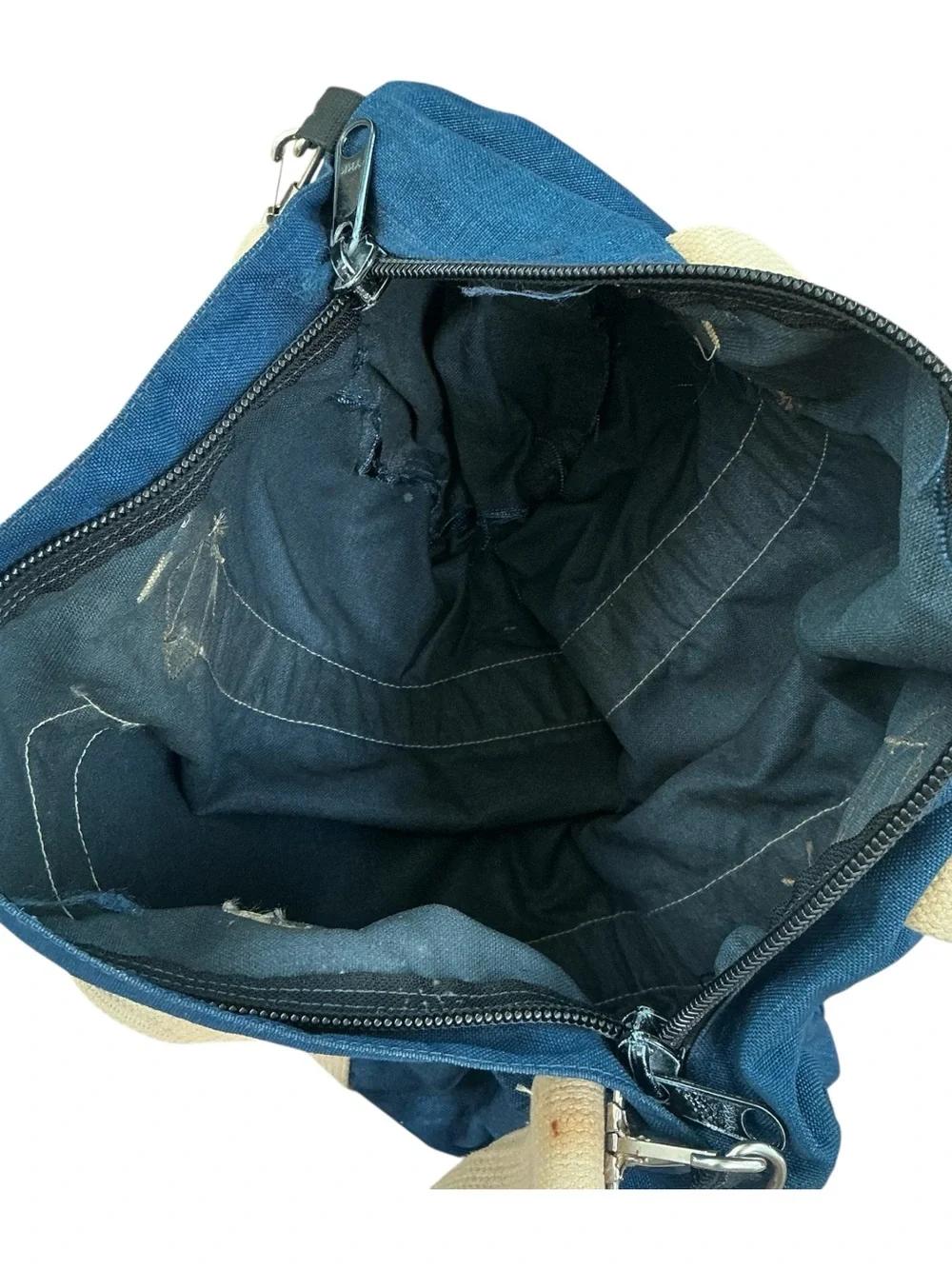 Vintage 70s Wilderness Experience Chatsworth, California Navy canvas bag, USA